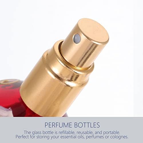 SOLUSTRE Mini Refillable Spray Perfume Bottles Empty Glass Hand